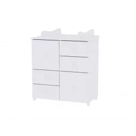 Lorelli Cupboard pelenkázó komód - White / Fehér