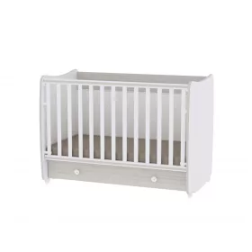   Lorelli Dream kiságy 60x120 - White & Light Oak / Fehér & Világos tölgy