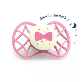   Nuvita Air.55 Cool! éjszakai fogszabályzós cumi védőkupakkal 6hó+ - Glow Flamingo - 7084