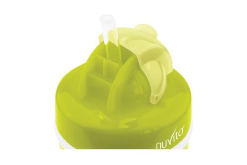 Nuvita dupla falú szívószálas itatópohár - green - 1436