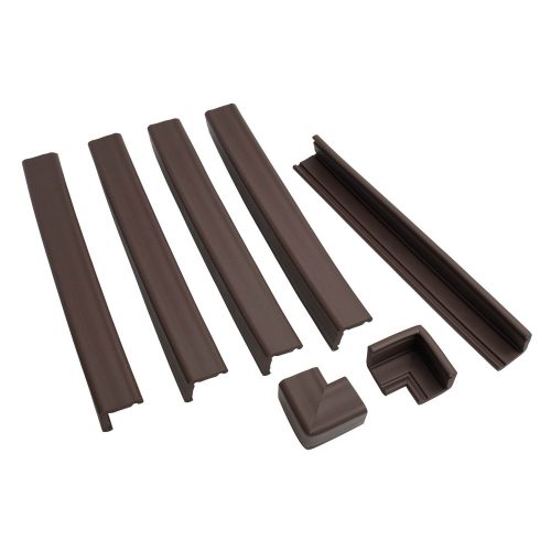 Prince Lionheart fireplaceGUARD kandalló élvédő + 2db sarokvédő - csokibarna - BOMBA ÁR!