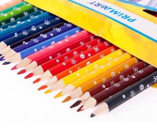 Prima Art háromszögletű színes ceruza - 24 Darab