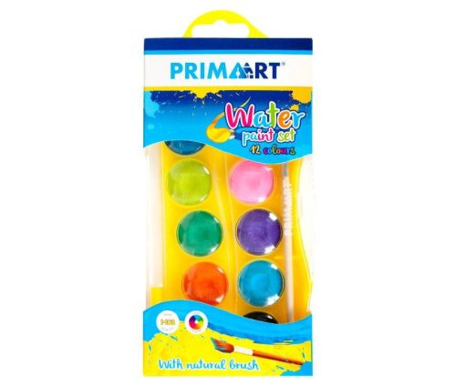 Prima Art vízfesték készlet - 12 szín