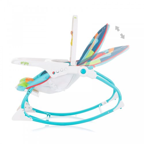 Chipolino Enjoy rezgő-zenélő pihenőszék 18 kg-ig - Blue