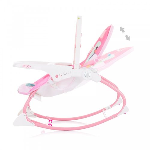 Chipolino Enjoy rezgő-zenélő pihenőszék 18 kg-ig - Pink