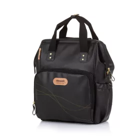   Chipolino babakocsira rögzíthető hátizsák - Black Leather 