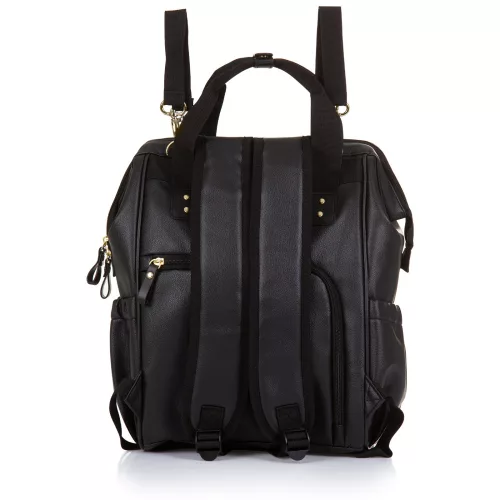 Chipolino babakocsira rögzíthető hátizsák - Black Leather 