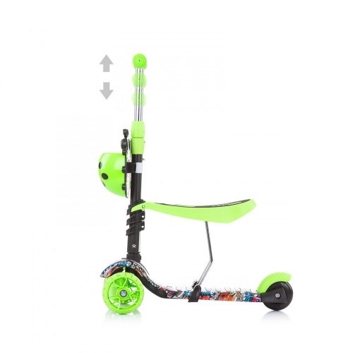 Chipolino Kiddy Evo roller - Green Graffiti