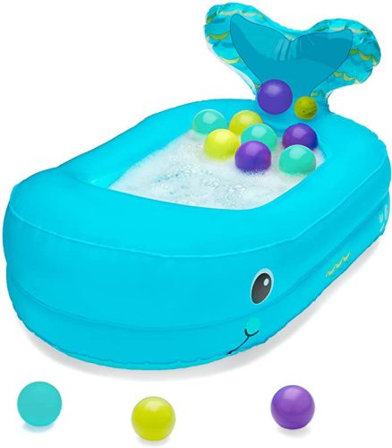 Infantino felfújható fürdőkád labdákkal - bálna