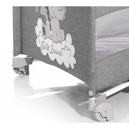 Lorelli Up and Down multifunkciós  utazóágy - Rose Velvet Unicorn