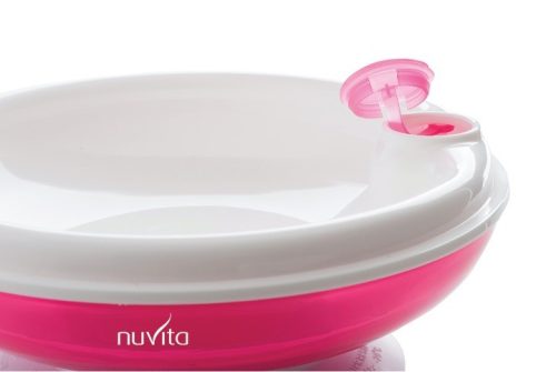 Nuvita melegentartó tányér - Pink - 1427