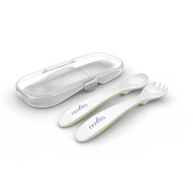 Nuvita kanál és villa szett tartóban - zöld - 8477