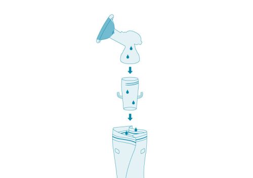 Nuvita mellszívó adapter anyatejtároló tasakhoz - 1255