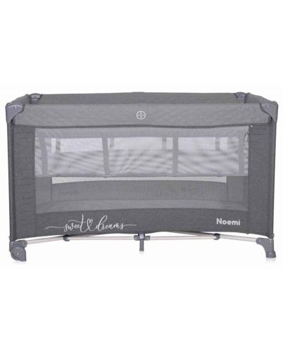 Lorelli Noemi 2 multifunkciós utazóágy - Cool Grey Star