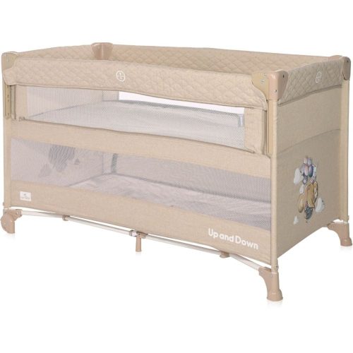Lorelli Up and Down multifunkciós  utazóágy - Beige Flying Friends