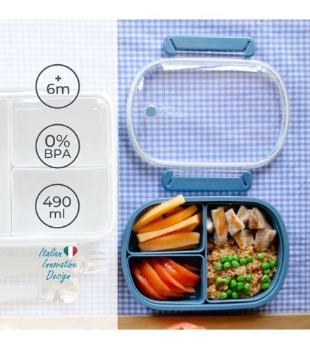 Nuvita uzsonnás doboz S 490 ml - English Rose 4420