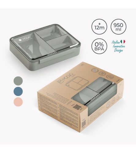 Nuvita uzsonnás doboz M 950 ml - Sage Green 4421