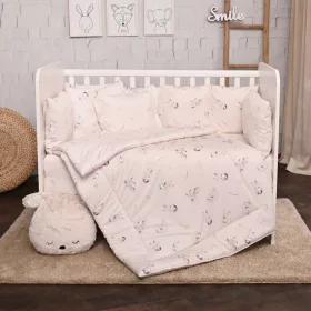 Lorelli 5 részes ágynemű garnitúra - Beige Bunnies