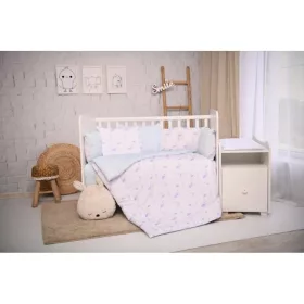   Lorelli ágynemű garnitúra Trend kombi ágyhoz - Blue Moon& Stars