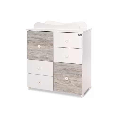 Lorelli Cupboard pelenkázó komód - White & Artwood
