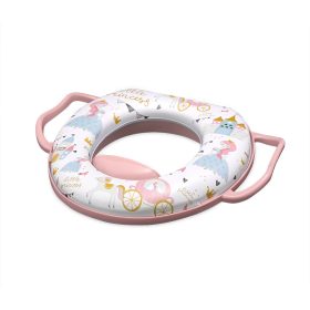   Lorelli párnázott WC szűkítő fogantyúval - Pink Princess