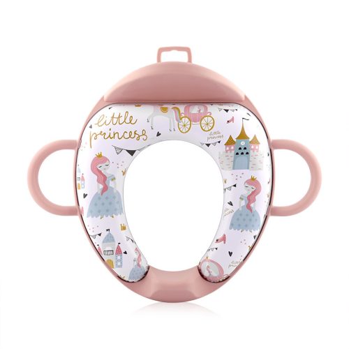 Lorelli párnázott WC szűkítő háttámlával - Pink Princess