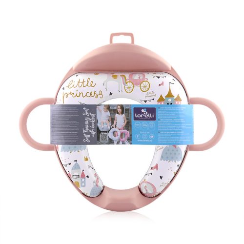 Lorelli párnázott WC szűkítő háttámlával - Pink Princess