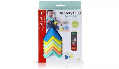 Infantino tapintás fejlesztő poharak és labdák