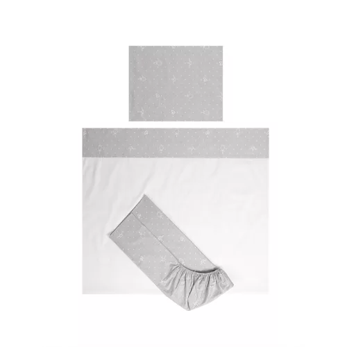 Lorelli Tiny Dream Trio ágynemű garnitúra 60x120 - Bear Grey