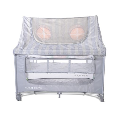 Lorelli Sweet Home 2, multifunkciós utazóágy tetővel - Grey