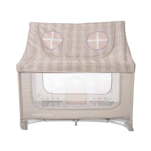 Lorelli Sweet Home 2, multifunkciós utazóágy tetővel - Beige