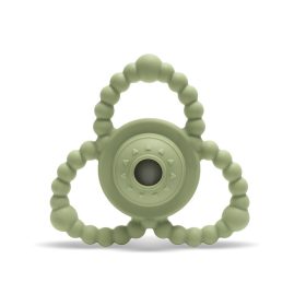   Lorelli Természetes szilikon csörgő-rágóka - Fresh Green