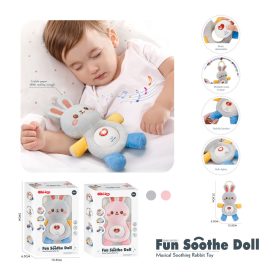   Chipolino Nyugtató nyuszi figura zenével és fénnyel, halvány szürke