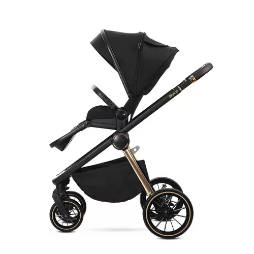 Lorelli Bianca 3az1-ben újszülött babakocsi Lorelli Aria Luxe hordozóval - Black (2 doboz)