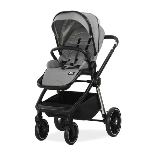 Lorelli Bianca 3az1-ben újszülött babakocsi Lorelli Aria Luxe hordozóval - Grey (2 doboz)