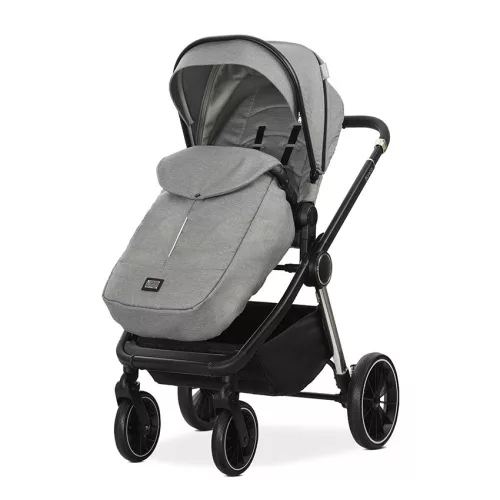 Lorelli Bianca 3az1-ben újszülött babakocsi Lorelli Aria Luxe hordozóval - Grey (2 doboz)