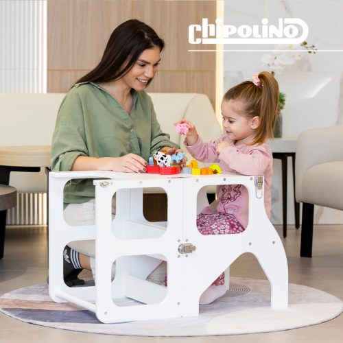 Chipolino Többfunkciós tanulótorony, fellépő - fehér
