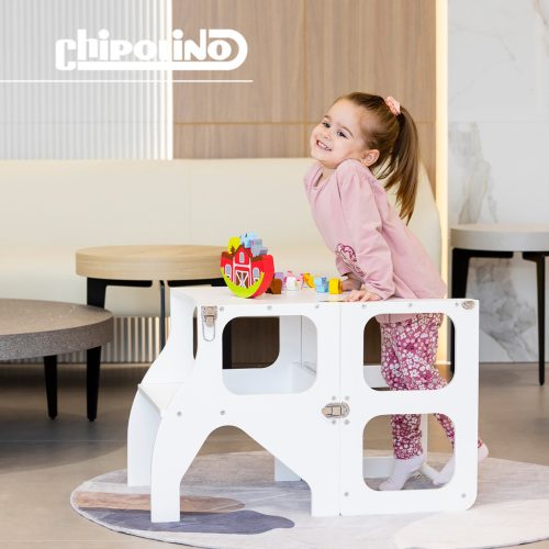 Chipolino Többfunkciós tanulótorony, fellépő - fehér