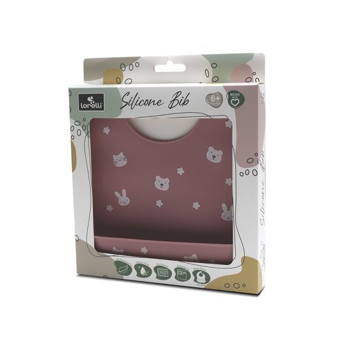 Lorelli Szilikon előke - deep pink