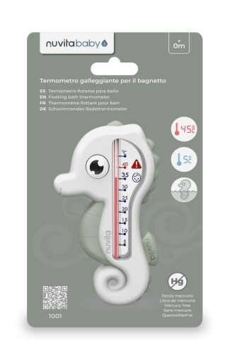 Nuvita Csikóhal vízhőmérő - Sage Green 1001