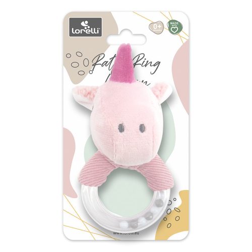Lorelli Toys Plüss csörgő - Pink Unikornis