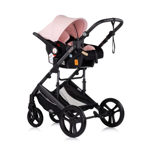 Chipolino Amore babakocsi mózessé alakítható sportrésszel - Pink Marshmallow