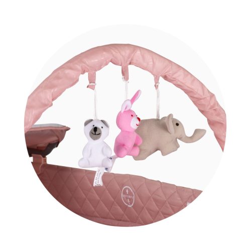 Chipolino Luna multifunkciós utazóágy - Pink marshmellow