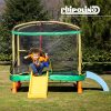 Chipolino Playground Trambulin 200 cm csúszdával, létrával - blue
