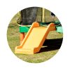 Chipolino Playground Trambulin 200 cm csúszdával, létrával - blue