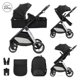   Lorelli Aspen babakocsi mózessé alakítható sport résszel - Black