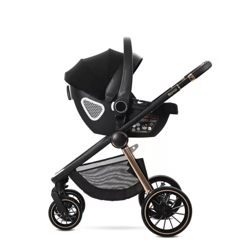 Lorelli Bianca 3az1-ben újszülött babakocsi Lorelli Aria Luxe hordozóval - Beige (2 doboz)
