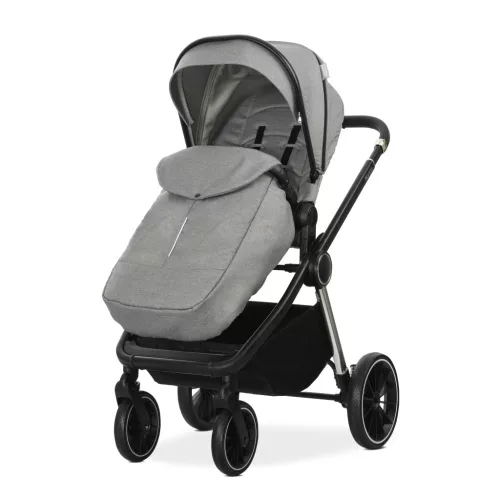 Lorelli Bianca 3az1-ben újszülött babakocsi Lorelli Aria Luxe hordozóval - Grey (2 doboz)
