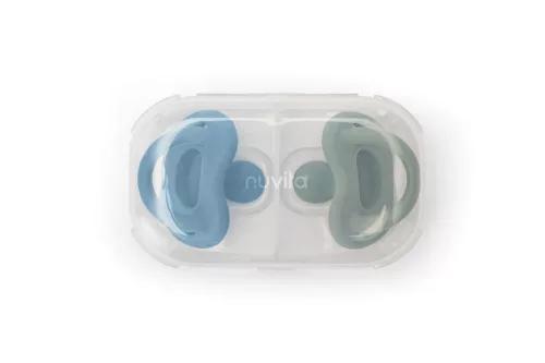 Nuvita Orthosoft Light 2db-os cumi szett 0+ - Powder Blue/Sage Green - 7052