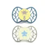 Nuvita Orthosoft Air55 2db-os cumi szett 0+ - Powder Blue/Sage Green - zsiráf/csillag 70642